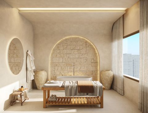 Sala de massagem do spa wellness do Kronos